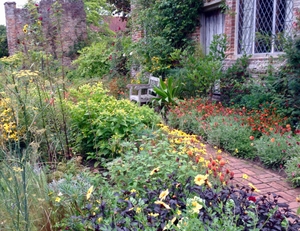 The colourful cottage garden at Sissinghurst
