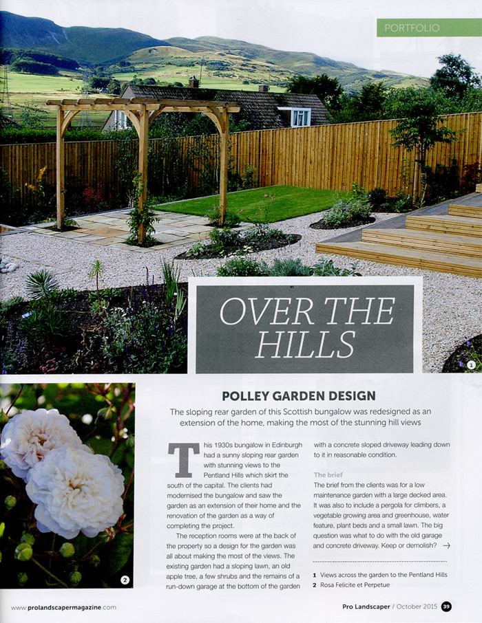 Pro Landscaper Magazine - Over the Hills - Polley Garden Design