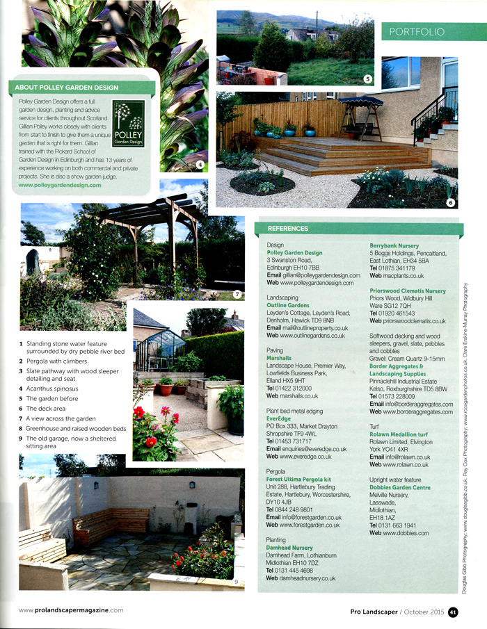 Pro Landscaper Magazine - Over the Hills - Polley Garden Design