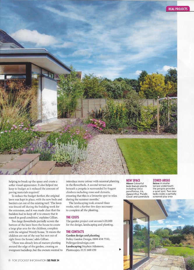 Real Homes - May 2014 - Real Gardens Transformed, Family Friendly Layout article