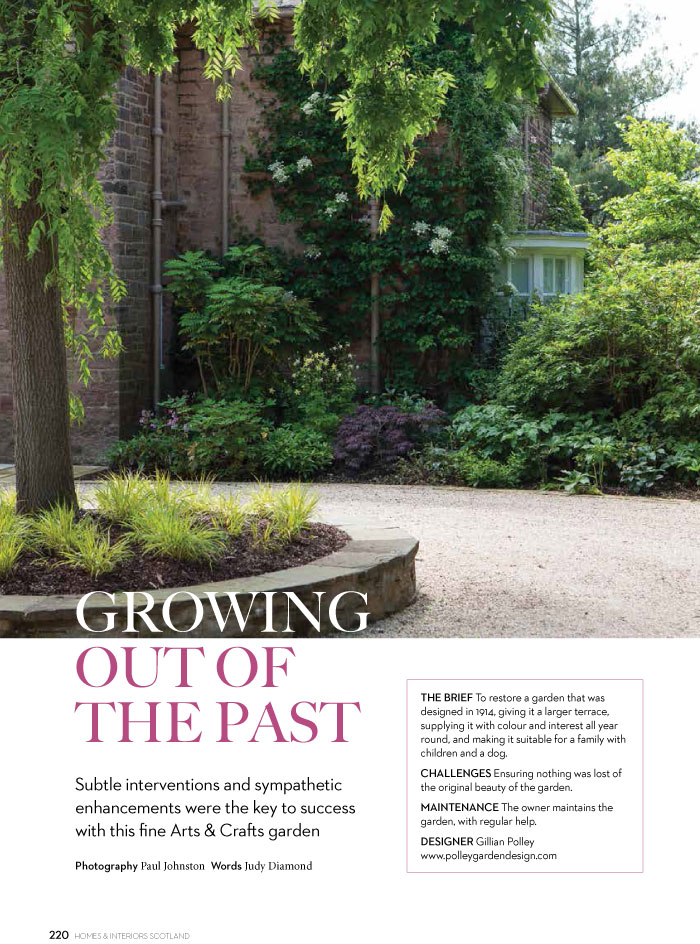 Homes & Interiors Scotland - Growing Out of the Past article