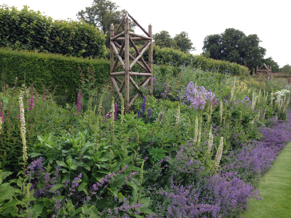 The cool end of the herbaceous border