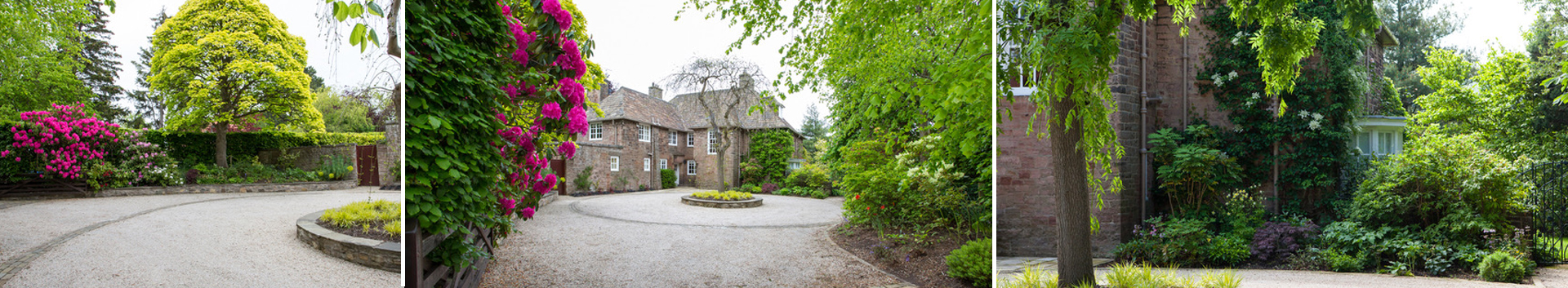 An Arts and Crafts House Front Garden and Driveway