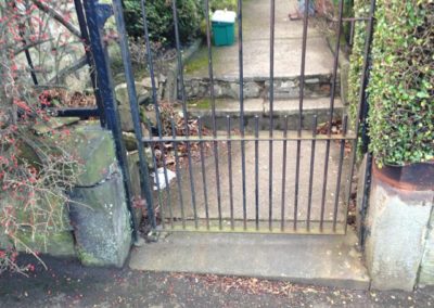 A small front garden before