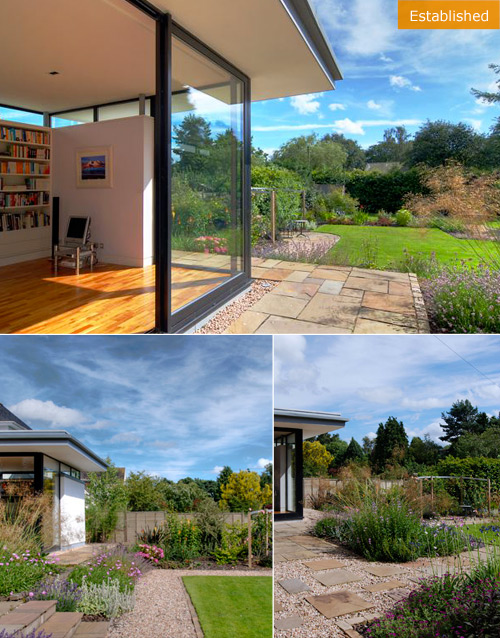 A Flowing Family Garden - established