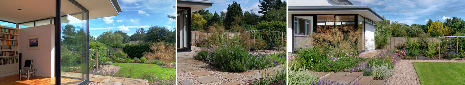 Our Garden Design service - We developed a contemporary garden design to compliment a new extension