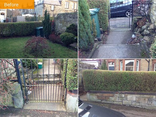 A Small Front Garden - before