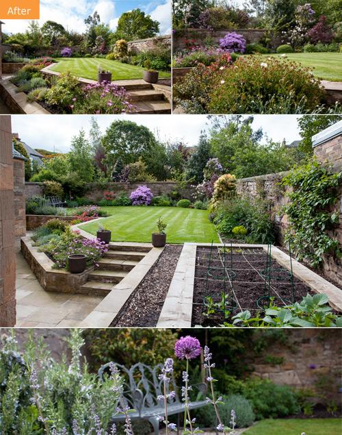 A Sunny Walled Garden - after
