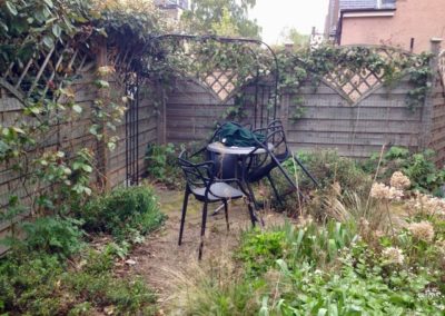 A Mews courtyard garden - before