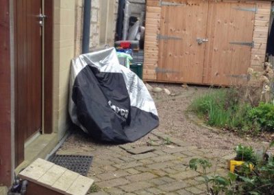 A Mews courtyard garden - before