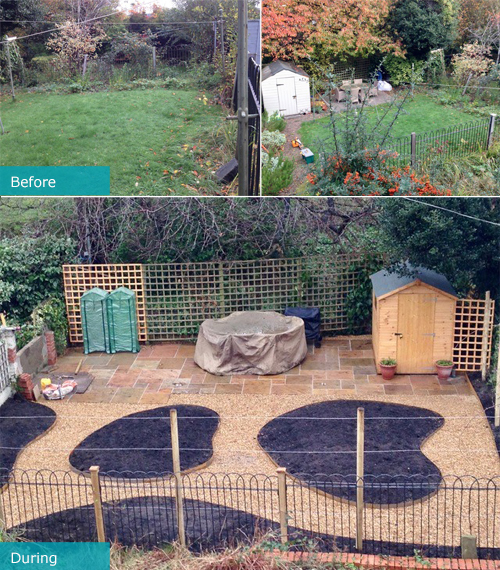 A Plant Lovers Garden -before-during A Plant Lovers Garden before and during
