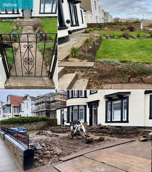 Villa with a Seascape Garden before